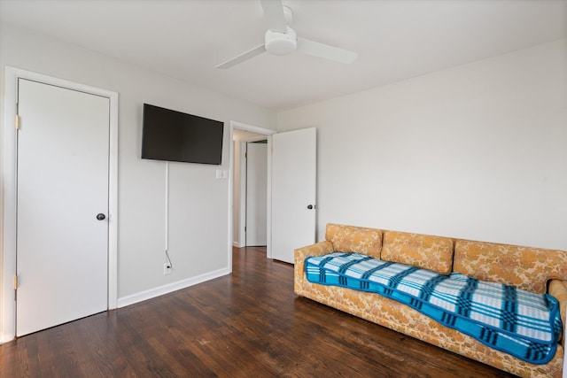 212 S Sequoia Dr, Springfield, TN 37172 - unfurnished room with a ceiling fan and wood finished floors