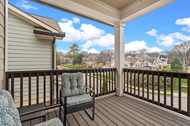 1701 Glen Echo Rd, Nashville, TN 37215 - wooden deck with a residential view
