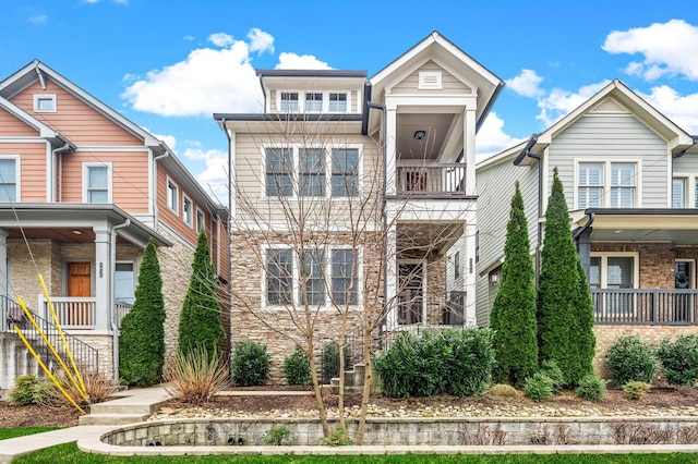 1701 Glen Echo Rd, Nashville, TN 37215 - view of front of home with stairs