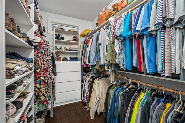 1701 Glen Echo Rd, Nashville, TN 37215 - spacious closet with dark wood finished floors