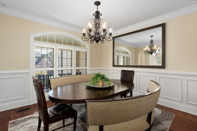 9812 Windrose Cir, Chattanooga, TN 37421 - dining room with a wealth of natural light, wood finished floors, and an inviting chandelier