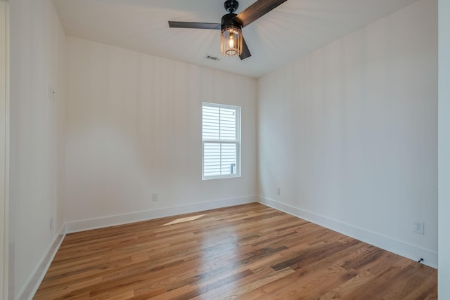 808A 45th Ave N, Nashville, TN 37209 - empty room with baseboards, visible vents, light wood-style flooring, and a ceiling fan
