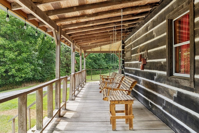 view of deck