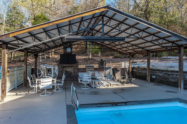 5267 Lickton Pike, Goodlettsville, TN 37072 - view of patio with area for grilling and an outdoor pool