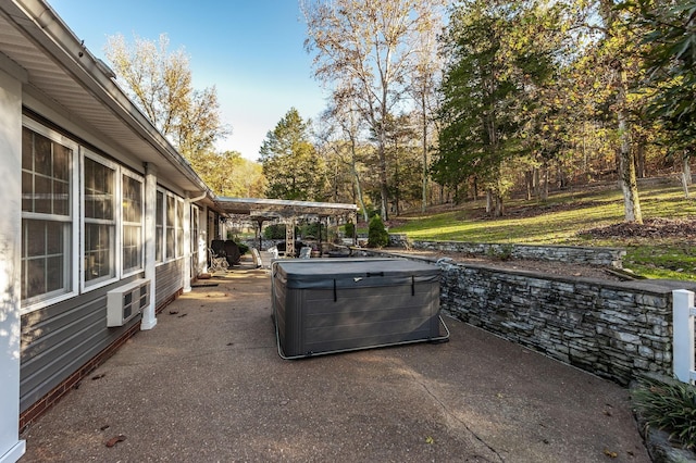 5267 Lickton Pike, Goodlettsville, TN 37072 - view of patio / terrace with a hot tub