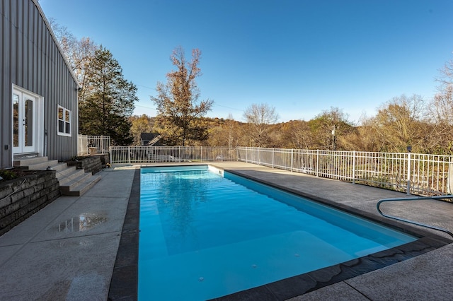 5267 Lickton Pike, Goodlettsville, TN 37072 - view of pool with french doors, a fenced in pool, fence, and a patio area