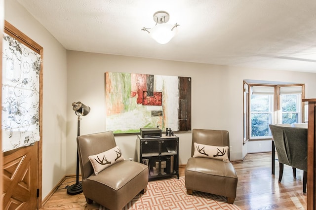 5267 Lickton Pike, Goodlettsville, TN 37072 - sitting room with baseboards, a textured ceiling, and light wood-style flooring