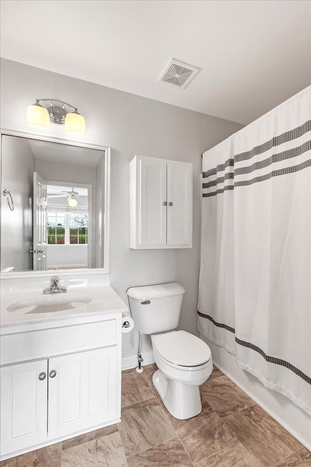 106 Irving Hills Ct, Lascassas, TN 37085 - full bathroom featuring toilet, vanity, and visible vents