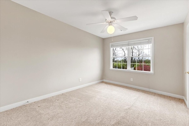 106 Irving Hills Ct, Lascassas, TN 37085 - spare room with a ceiling fan, light carpet, and baseboards