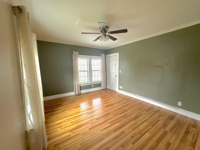 522 Norris Hancock, Big Rock, TN 37023 - empty room with ceiling fan, light wood-type flooring, and baseboards