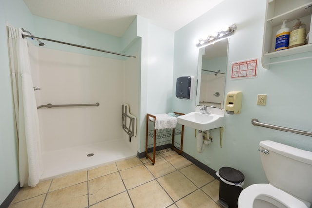 328 Cumberland St W, Cowan, TN 37318 - bathroom featuring a shower with shower curtain and tile patterned floors