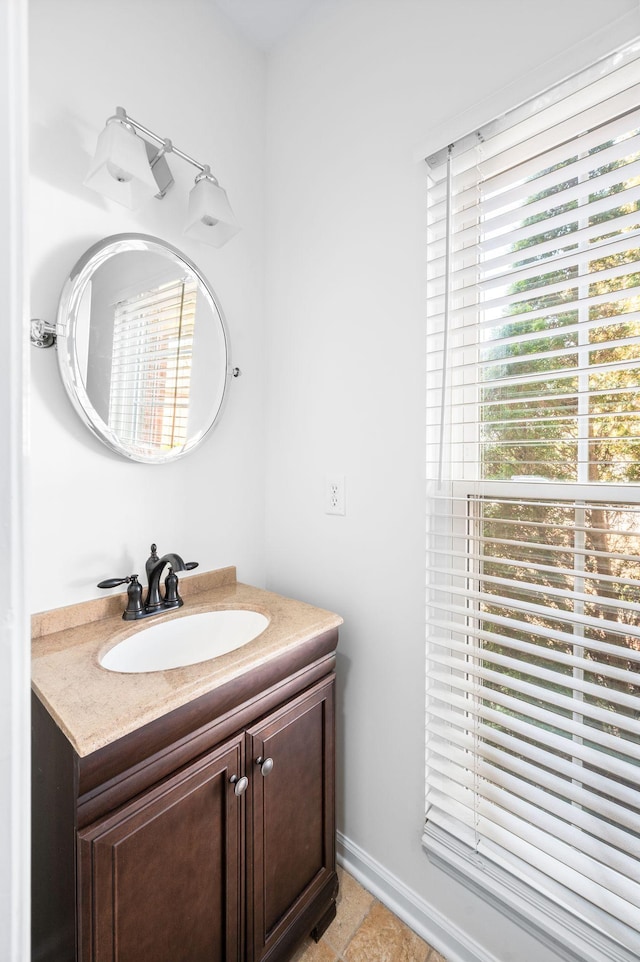 bathroom featuring vanity