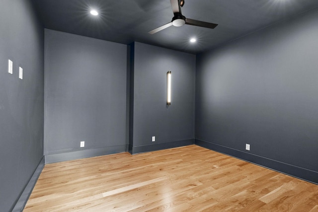 3411 Richards St, Nashville, TN 37215 - unfurnished room featuring wood finished floors, ceiling fan, and recessed lighting