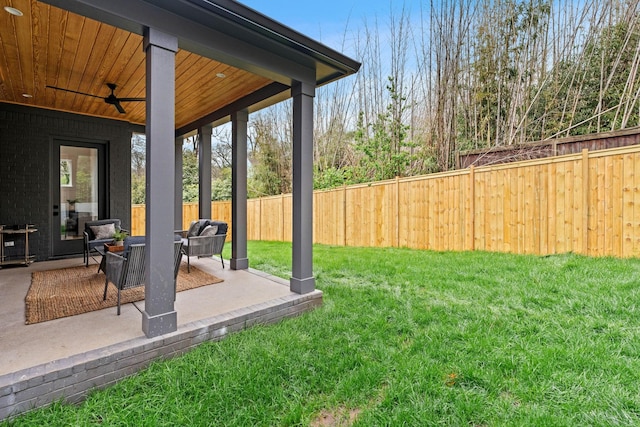 3411 Richards St, Nashville, TN 37215 - view of yard with a patio and fence