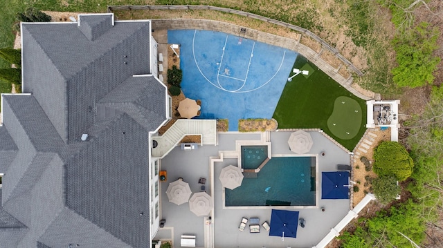 720 Valhalla Ln, Brentwood, TN 37027 - bird's eye view