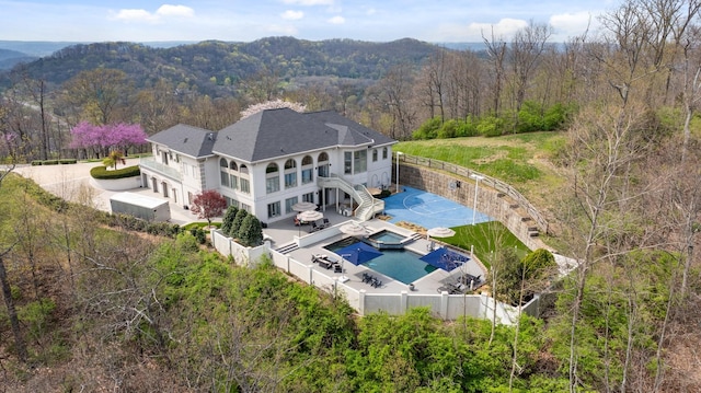 720 Valhalla Ln, Brentwood, TN 37027 - aerial view featuring a wooded view