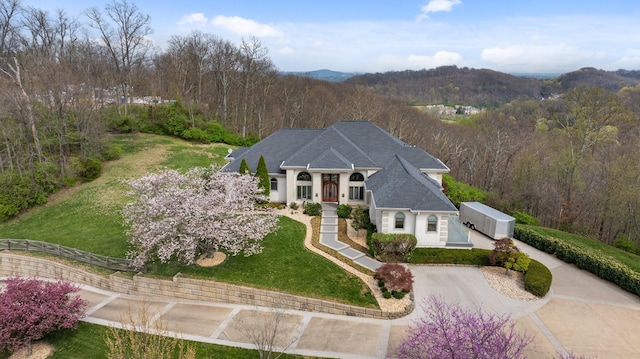 720 Valhalla Ln, Brentwood, TN 37027 - aerial view featuring a forest view
