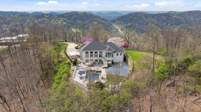 720 Valhalla Ln, Brentwood, TN 37027 - aerial view featuring a forest view