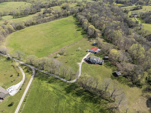 1737 Bratton Ln, Williamsport, TN 38487 - bird's eye view featuring a rural view