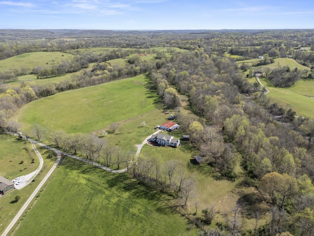 1737 Bratton Ln, Williamsport, TN 38487 - aerial view with a rural view