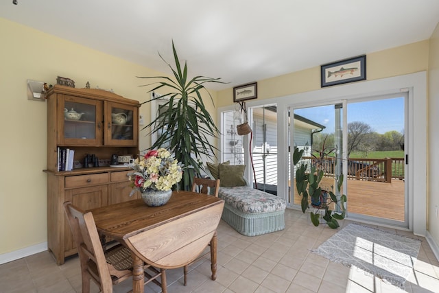 1737 Bratton Ln, Williamsport, TN 38487 - dining room with light tile patterned floors and baseboards