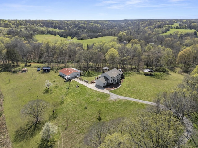 1737 Bratton Ln, Williamsport, TN 38487 - drone / aerial view featuring a rural view