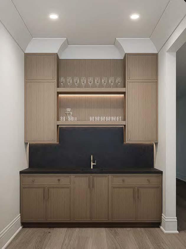 544 Bonaire Ln, Franklin, TN 37064 - indoor wet bar featuring light wood-style floors and recessed lighting
