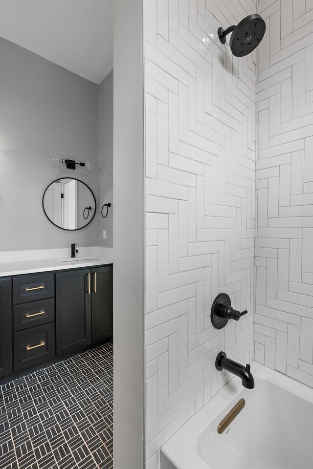 807 32nd Ave N Unit A, Nashville, TN 37209 - bathroom with vanity and shower / washtub combination