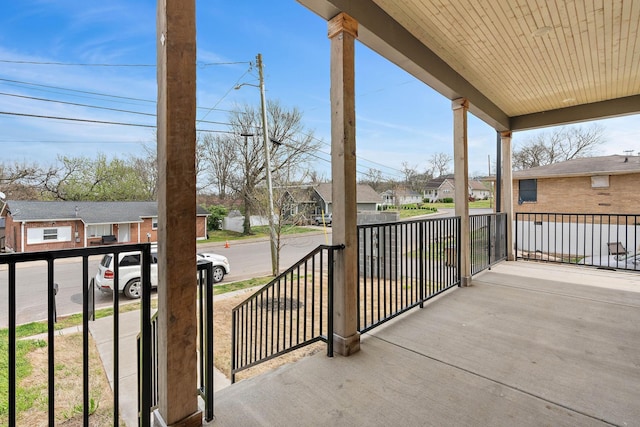 807 32nd Ave N Unit A, Nashville, TN 37209 - balcony featuring a residential view and covered porch