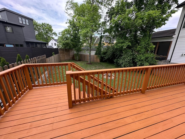 1412 Woodmont Blvd, Nashville, TN 37215 - wooden terrace with a fenced backyard