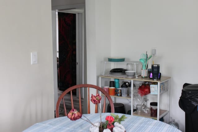 view of dining room