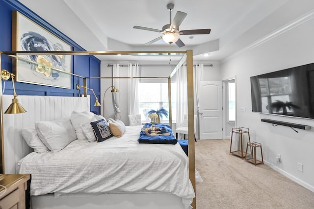 3652 Stormy Ln, Rockvale, TN 37153 - carpeted bedroom with baseboards and a ceiling fan