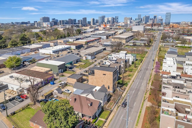 bird's eye view featuring a view of city