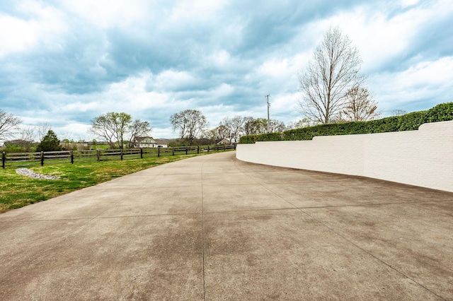 view of road