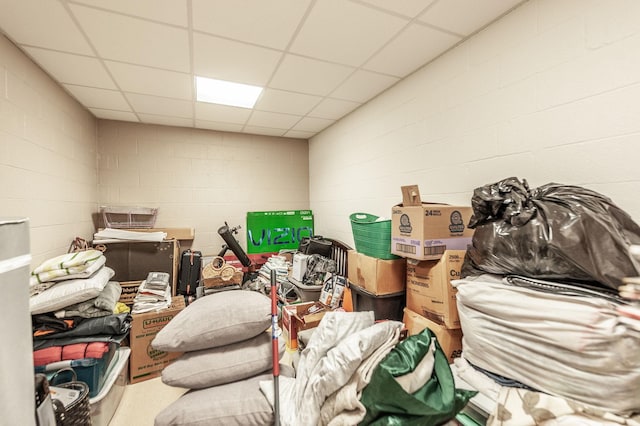 view of storage room