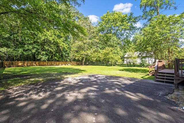 1309 Ovoca Rd, Tullahoma, TN 37388 - view of yard featuring a deck and a patio