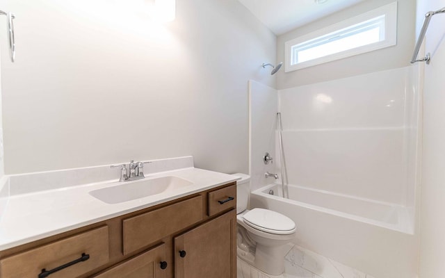 156 John T Alexander Blvd, Hendersonville, TN 37075 - bathroom featuring shower / washtub combination, toilet, and vanity