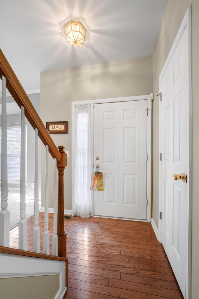 4009 Wellington Ct, Old Hickory, TN 37138 - entrance foyer featuring hardwood / wood-style floors and stairs