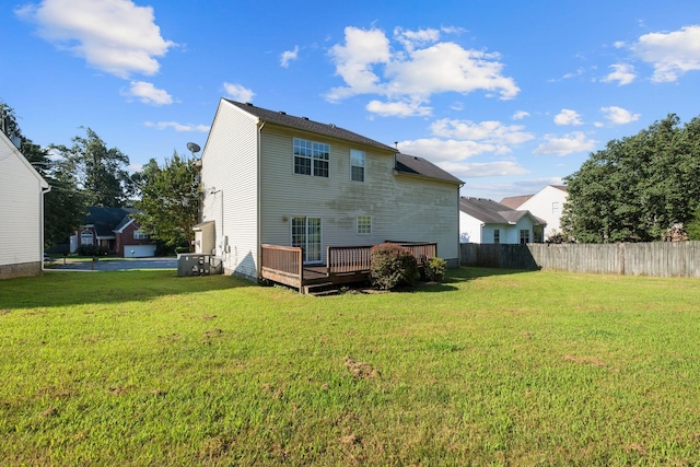 4009 Wellington Ct, Old Hickory, TN 37138 - rear view of house with a deck