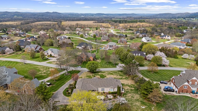 aerial view featuring a residential view