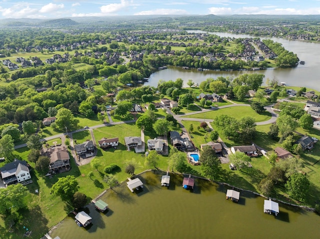1048 Edgewater Cir, Gallatin, TN 37066 - aerial view with a water view and a residential view