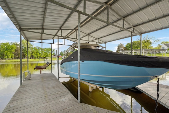 1048 Edgewater Cir, Gallatin, TN 37066 - dock area featuring a water view and boat lift