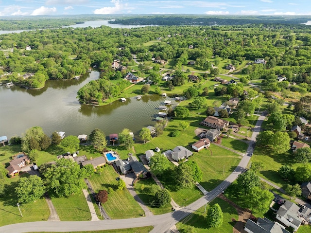 1048 Edgewater Cir, Gallatin, TN 37066 - aerial view featuring a water view