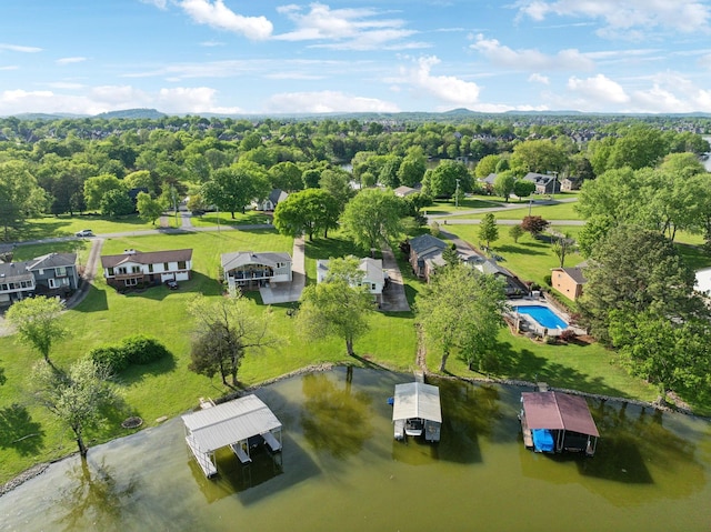 1048 Edgewater Cir, Gallatin, TN 37066 - bird's eye view with a residential view and a water view
