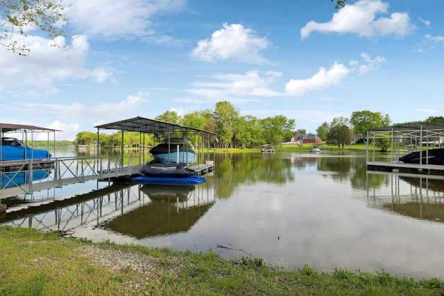 1048 Edgewater Cir, Gallatin, TN 37066 - dock area with boat lift and a water view
