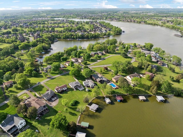 1048 Edgewater Cir, Gallatin, TN 37066 - drone / aerial view with a residential view and a water view