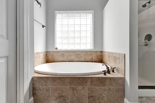 6029 Christmas Dr, Nolensville, TN 37135 - full bathroom featuring a shower stall and a garden tub
