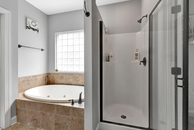 6029 Christmas Dr, Nolensville, TN 37135 - bathroom featuring a whirlpool tub and a stall shower