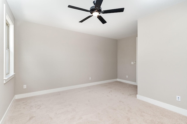 3106B Wellington Ave, Nashville, TN 37212 - carpeted empty room featuring a ceiling fan and baseboards