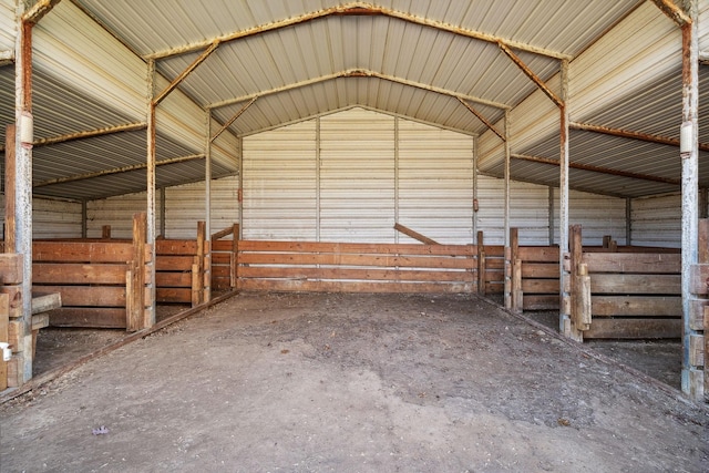 view of horse barn